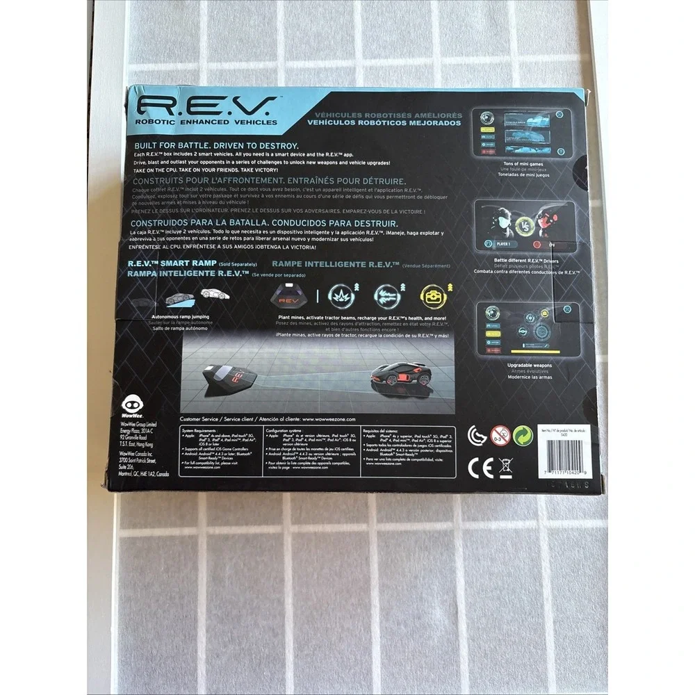 New WowWee R.E.V. REV Robotic Enhanced Vehicles‎ Complete Battle Pack 2 Cars